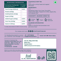 Dream with Chamomile Mint Tea - Nutritional information
