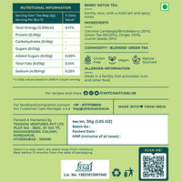 Berry Detox Tea - Cleanse nutritional information